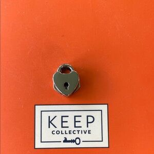 KEEP Collective Silver Heart Locket / Lock Charm